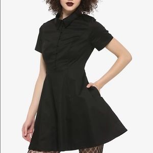 Black collard Dress